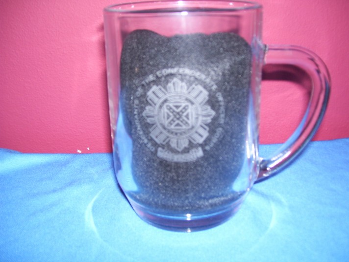 Glasses - Mug with Etched Logo